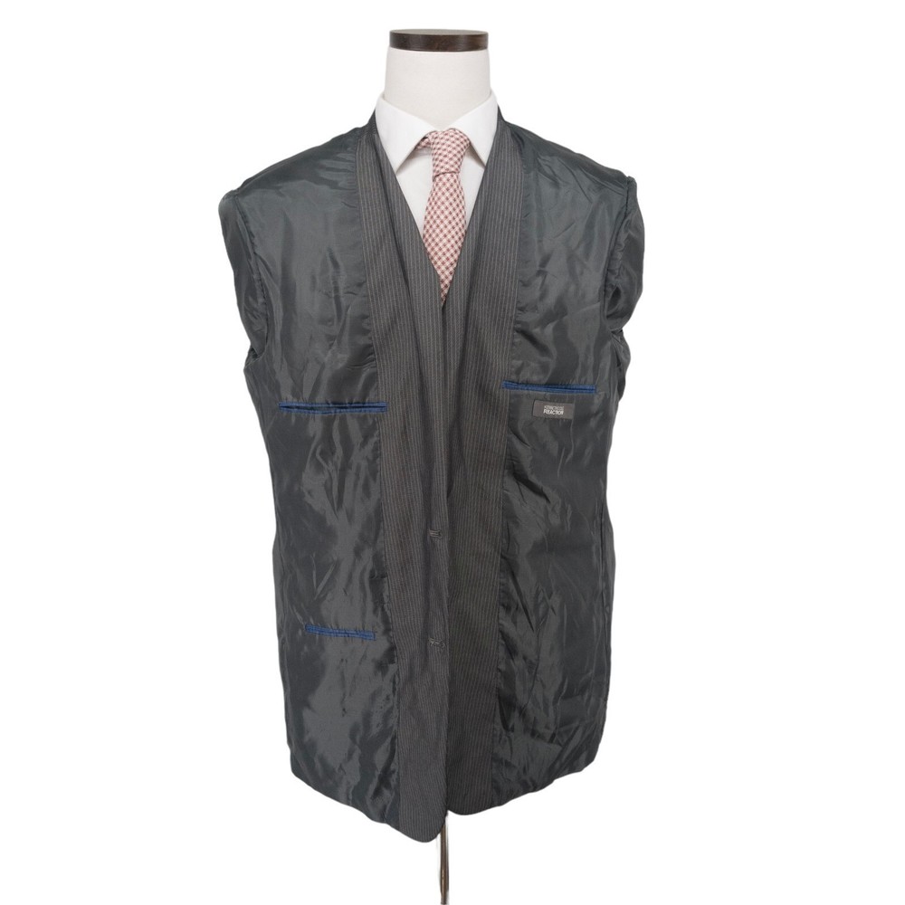 Kenneth Cole Reaction Men's Sport Coat Blazer Suit Jacket 2 Button Pinstripe 46L - Picture 8 of 11
